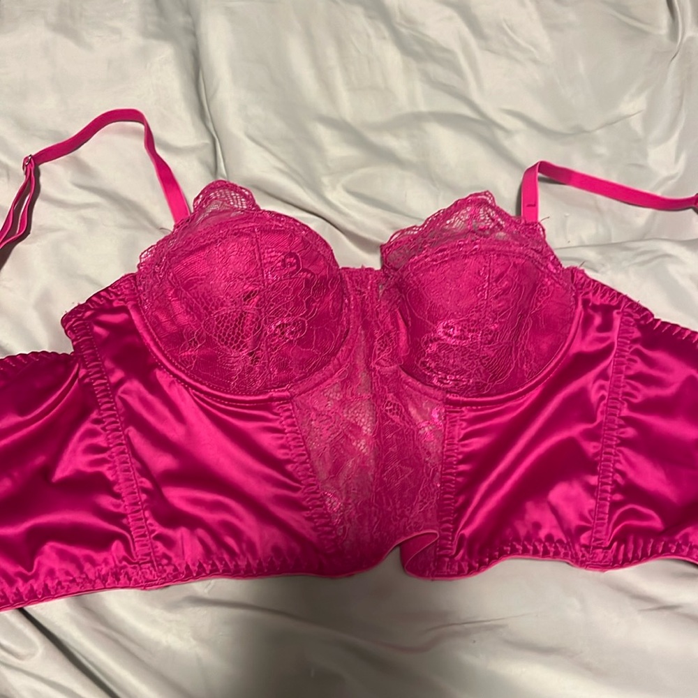 COPY - Pink Primark corset top size 36B